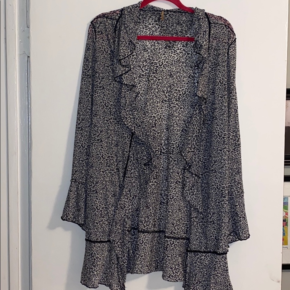 Animal print coverup